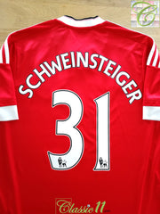 2015/16 Man Utd Home Premier League Football Shirt Schweinsteiger #31
