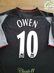 2002/03 Liverpool Away Premier League Football Shirt Owen #10