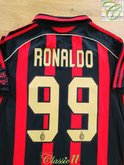 2006/07 AC Milan Home Football Shirt Ronaldo #99