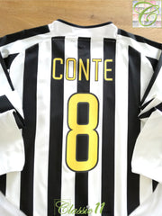 2003/04 Juventus Home Long Sleeve Football Shirt Conte #8