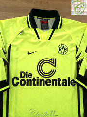 1996/97 Borussia Dortmund Home Long Sleeve Football Shirt