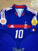 2004 France Home European Championships Football Shirt Zidane #10