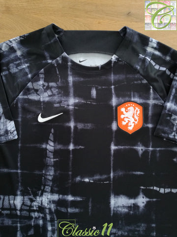 2022/23 Netherlands Pre-Match Football Shirt (XL)