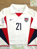 2002 USA Home World Cup Football Shirt Donovan #21