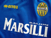 1999/00 Hellas Verona Home Serie A Football Shirt. Adailton #10 (L)