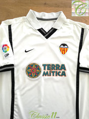 2000/01 Valencia Home La Liga Football Shirt