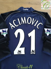 2002/03 Tottenham Away Premier League Long Sleeve Football Shirt Acimovic #21