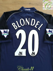 2002/03 Tottenham Away Premier League Football Shirt Blondel #20