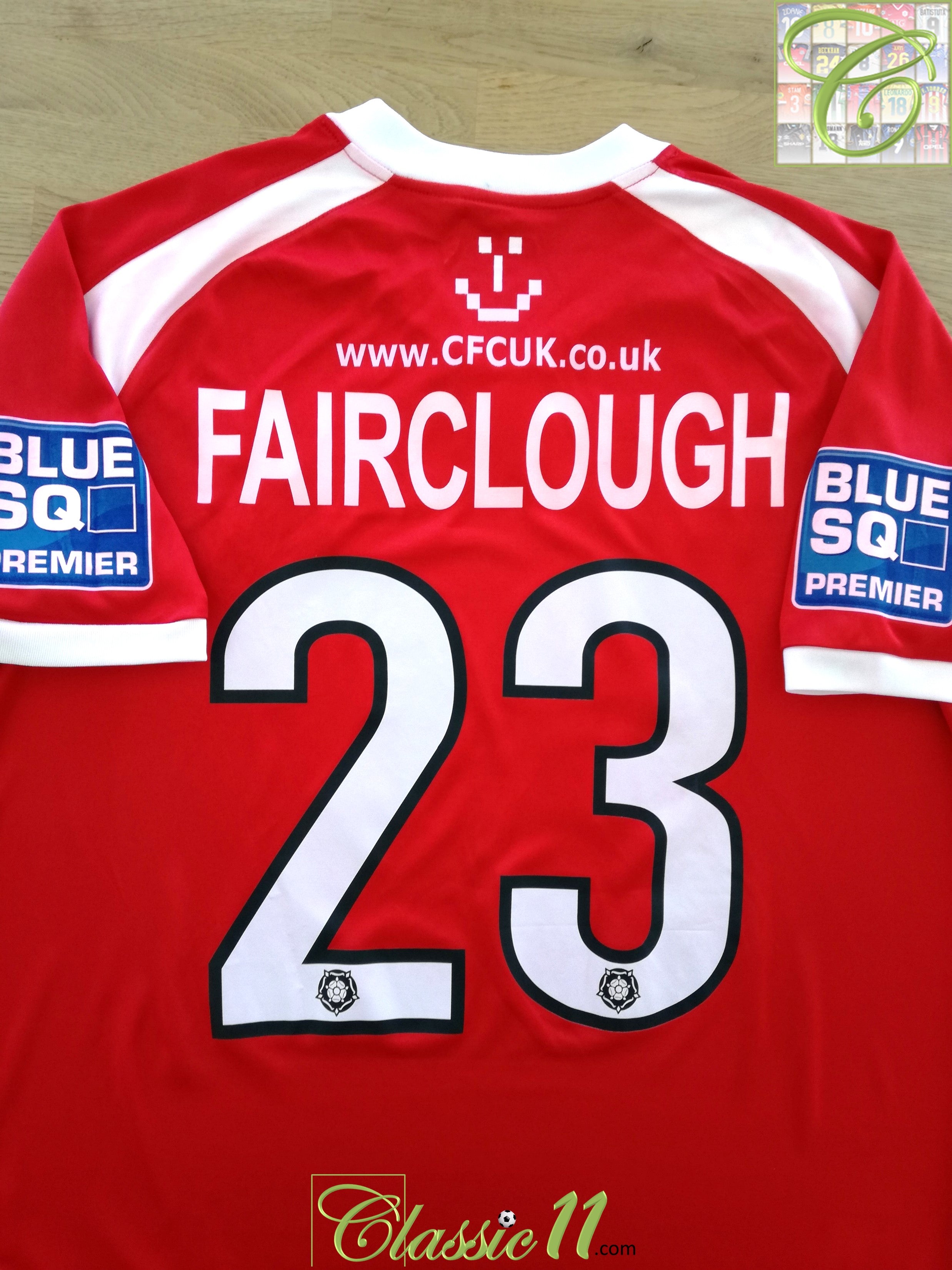 2010/11 Tamworth Home Player Issue Football Shirt Fairclough #23
