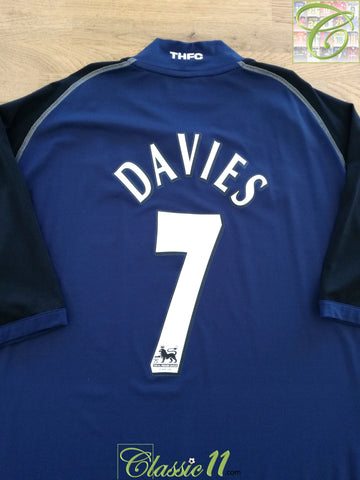 2002/03 Tottenham Away Premier League Football Shirt Davies #7