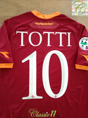 2006/07 Roma Home Serie A Football Shirt Totti #10