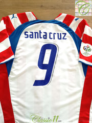 2006 Paraguay Home World Cup Football Shirt Santa Cruz #9