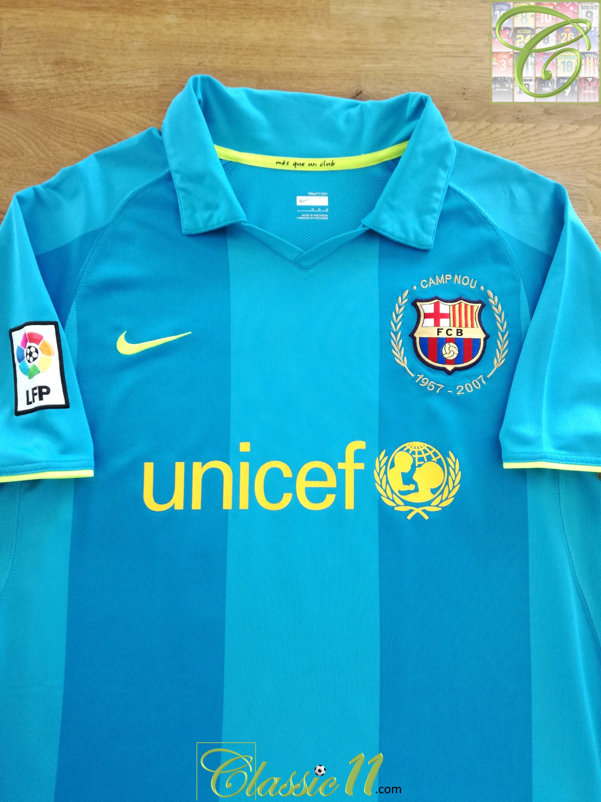 2007/08 Barcelona Away La Liga Football Shirt (S)