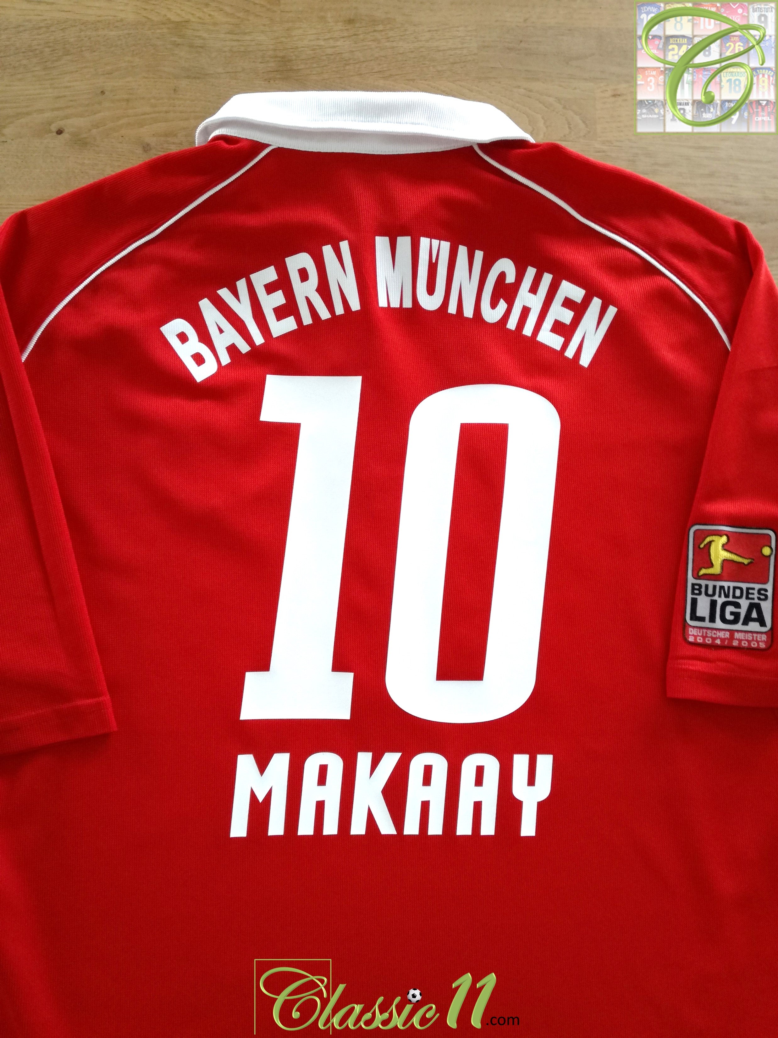 2005/06 Bayern Munich Home Bundesliga Football Shirt Makaay #10
