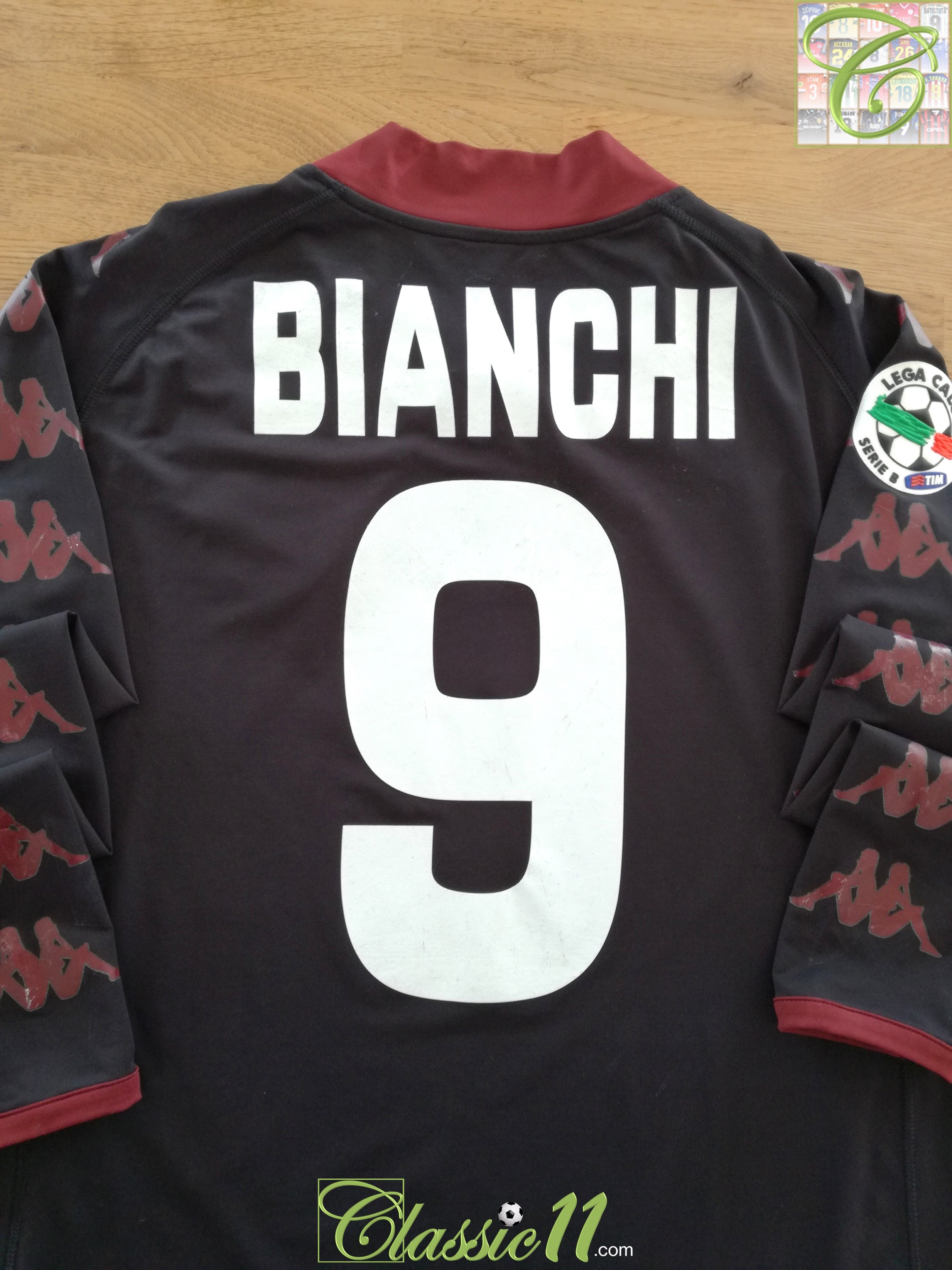 2009/10 Torino 3rd Serie B Long Sleeved Football Shirt Bianchi #9
