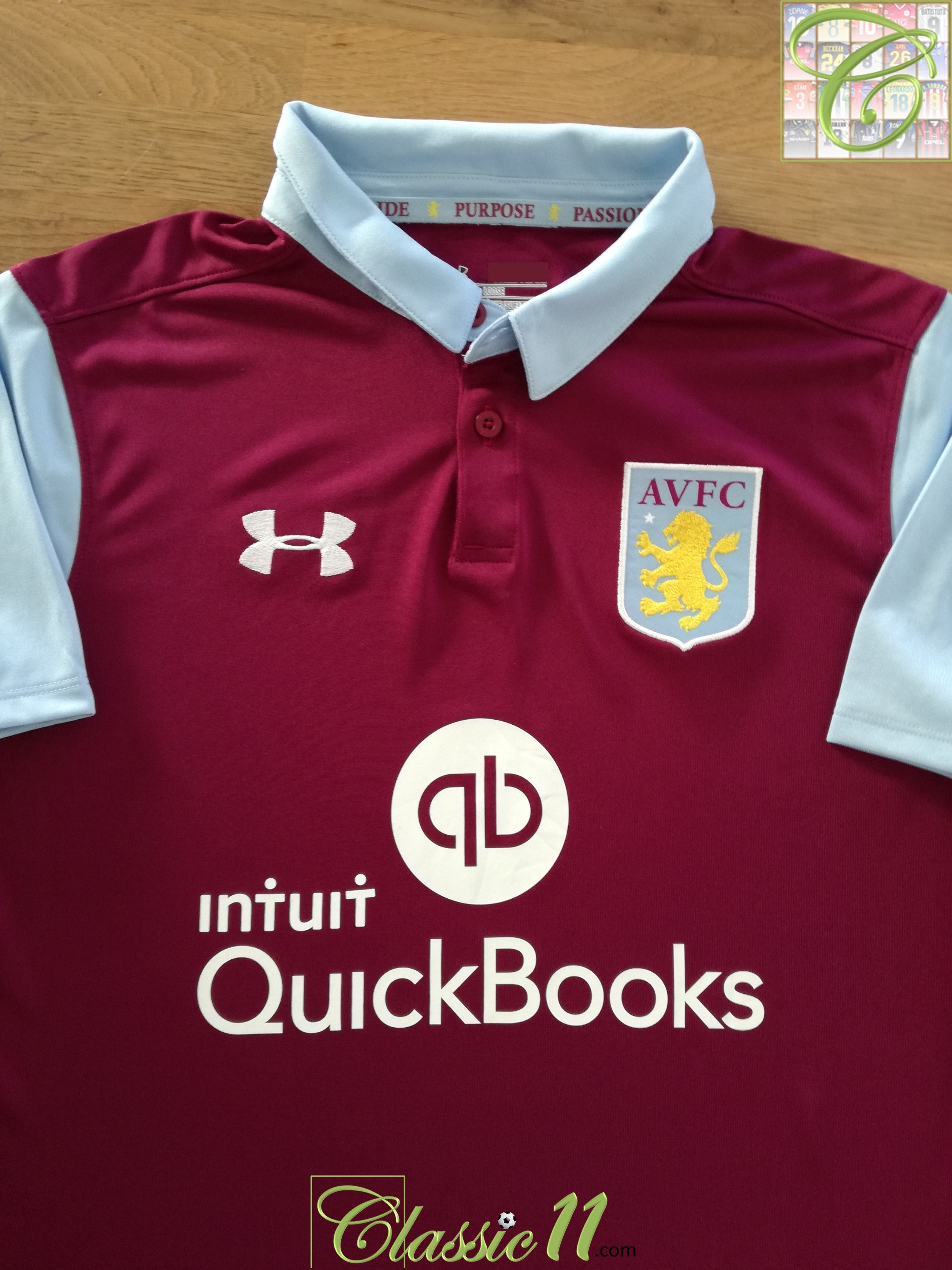 2016/17 Aston Villa Home Football Shirt