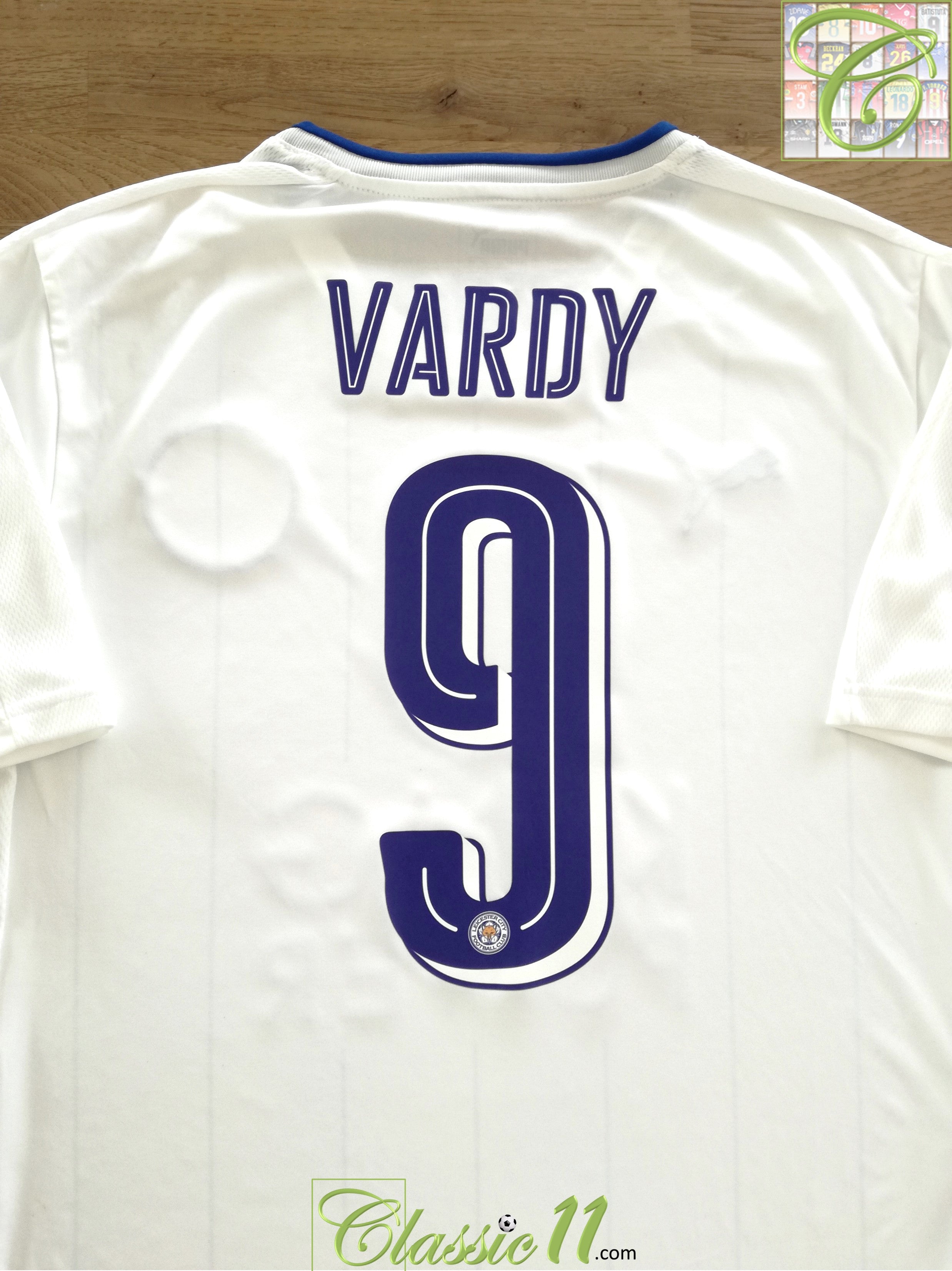 2016/17 Leicester City 3rd Football Shirt Vardy #9