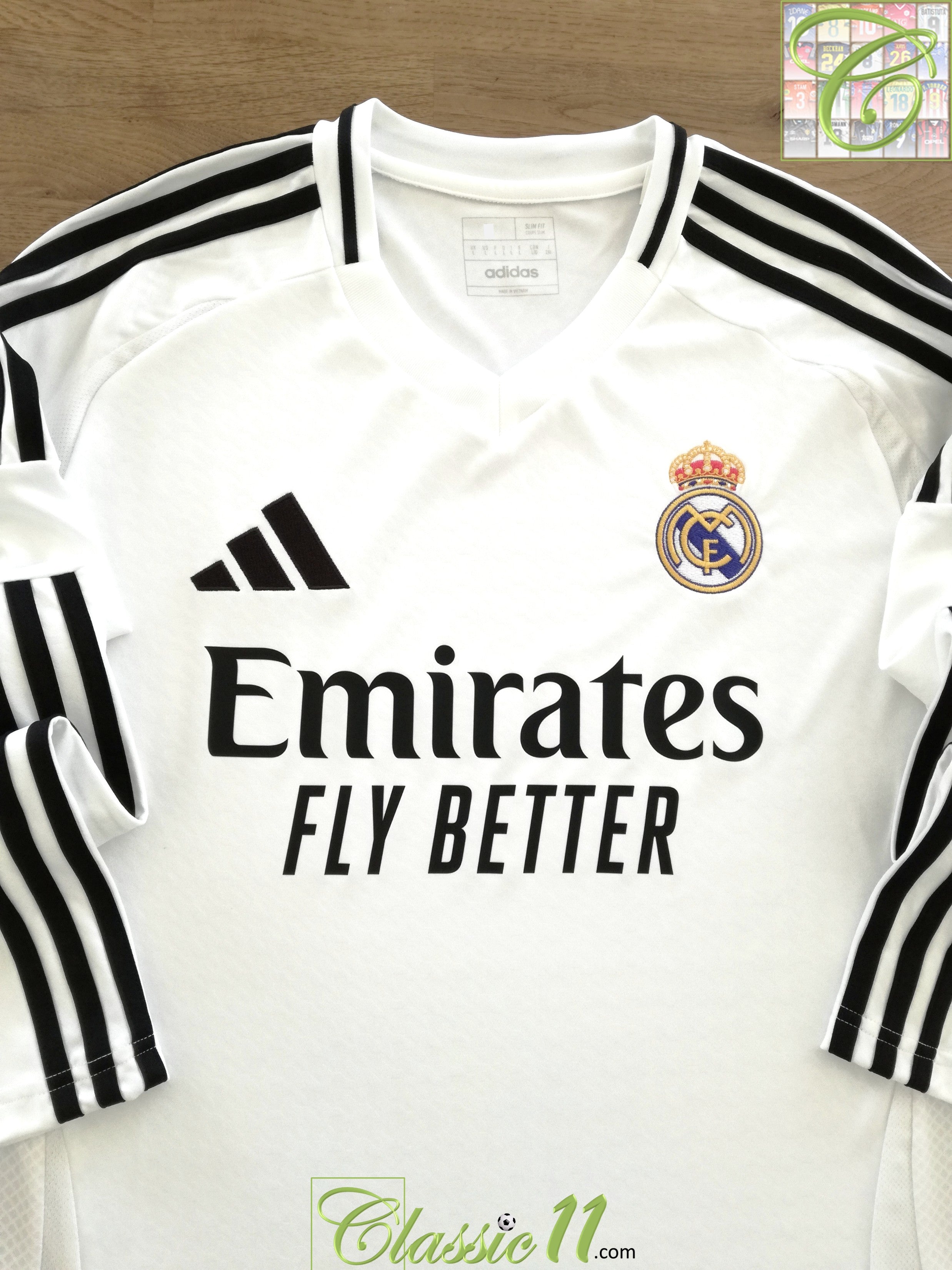 2024/25 Real Madrid Home Long Sleeve Football Shirt