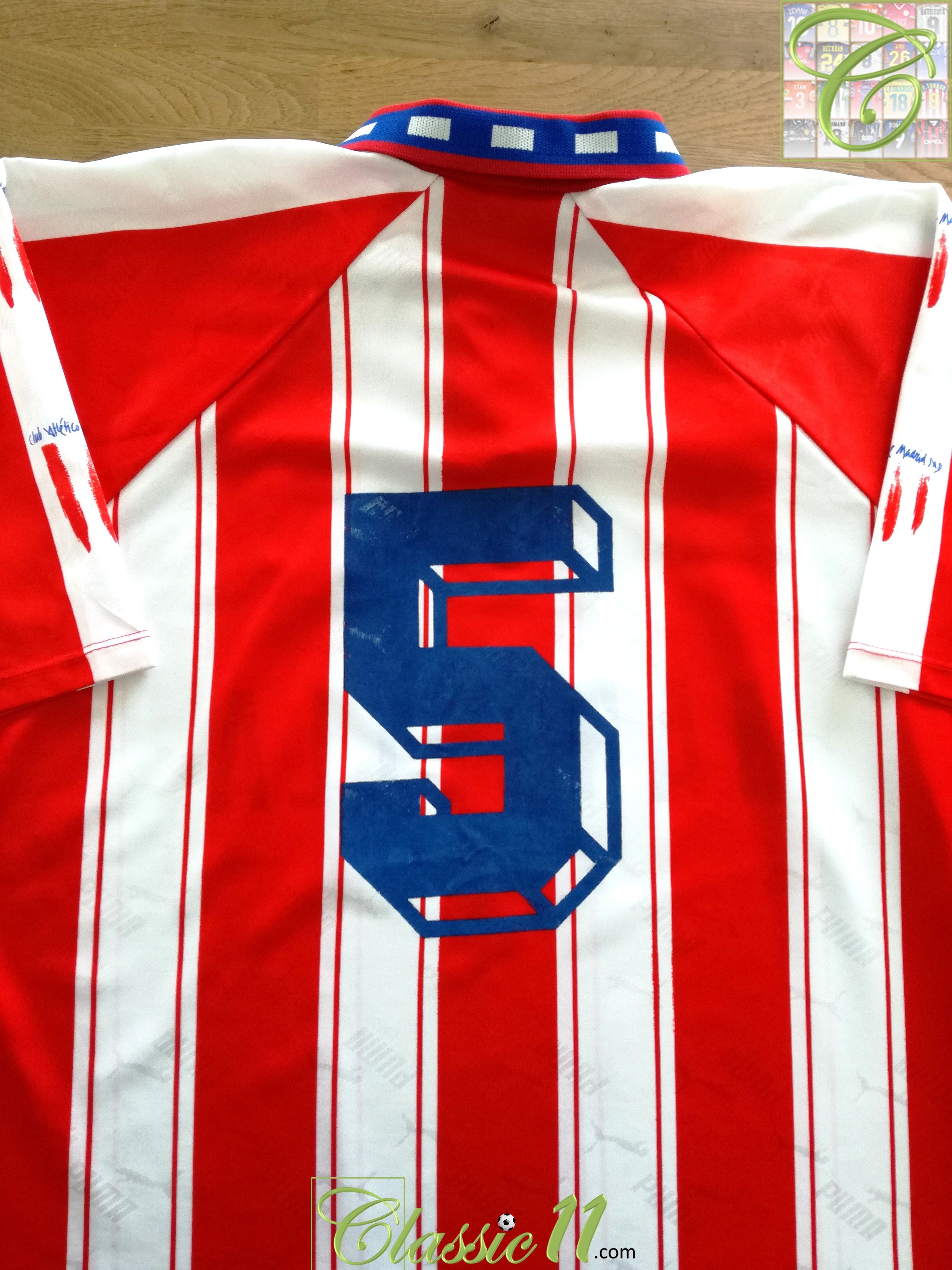1994/95 Atlético Madrid Home Football Shirt #5