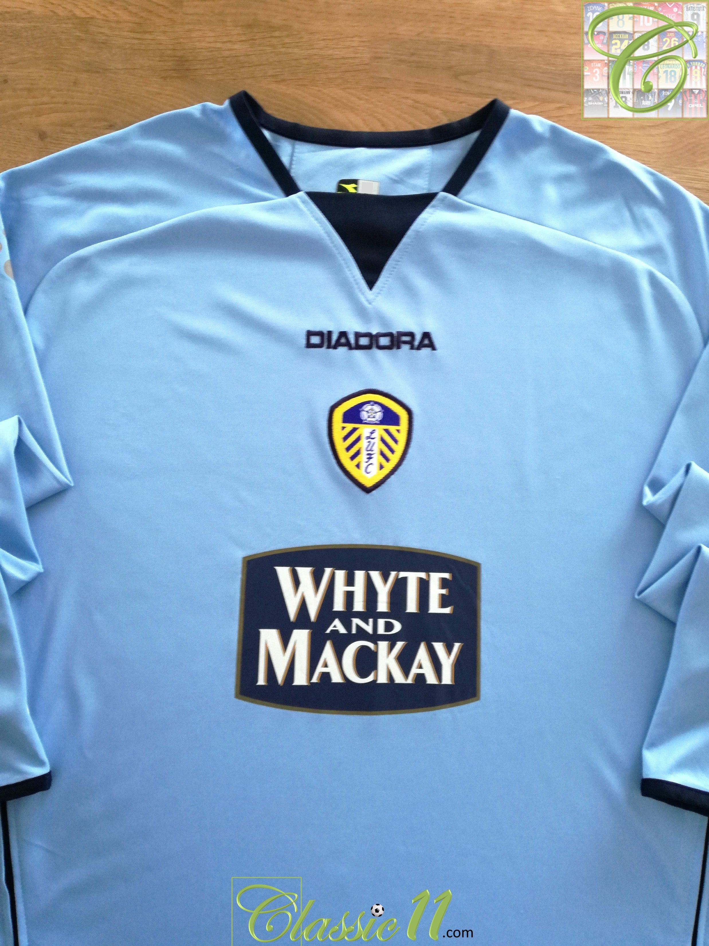 2004/05 Leeds United Away Long Sleeve Football Shirt