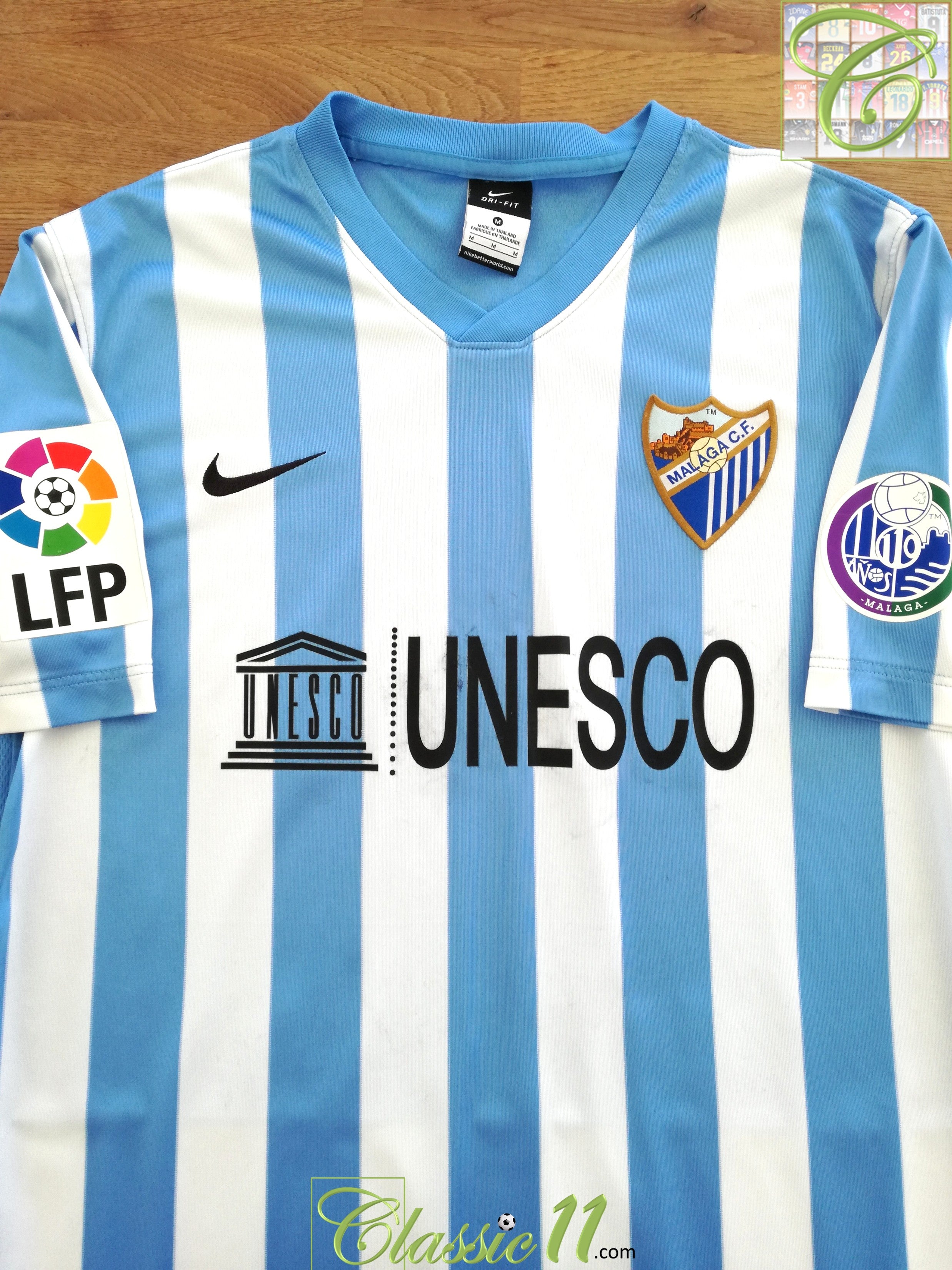 2014/15 Málaga Home La Liga Football Shirt