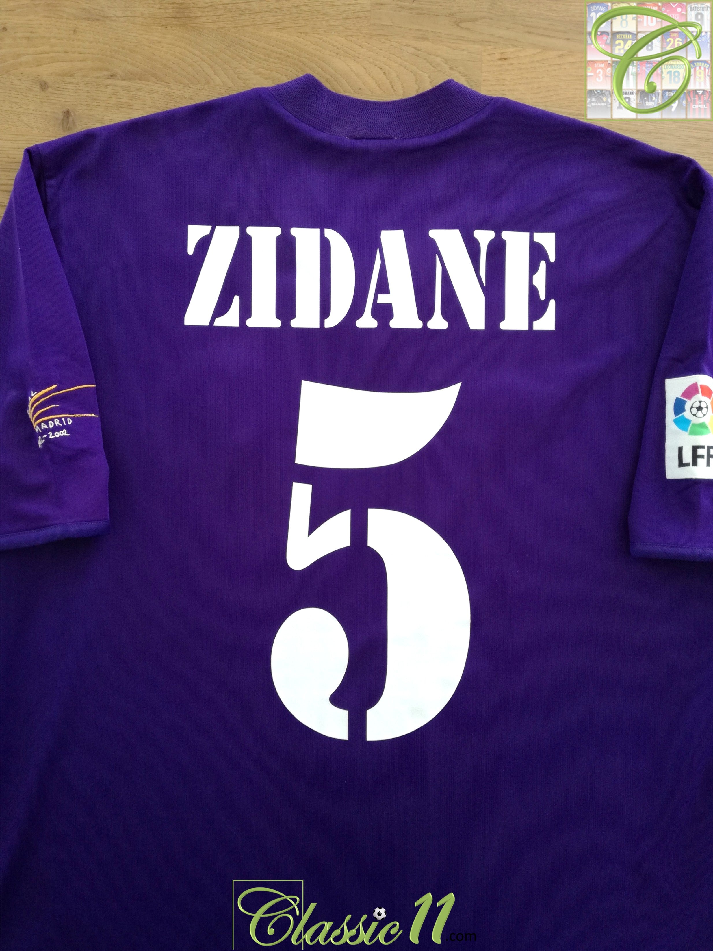 2001/02 Real Madrid 3rd Centenary La Liga Football Shirt Zidane #5