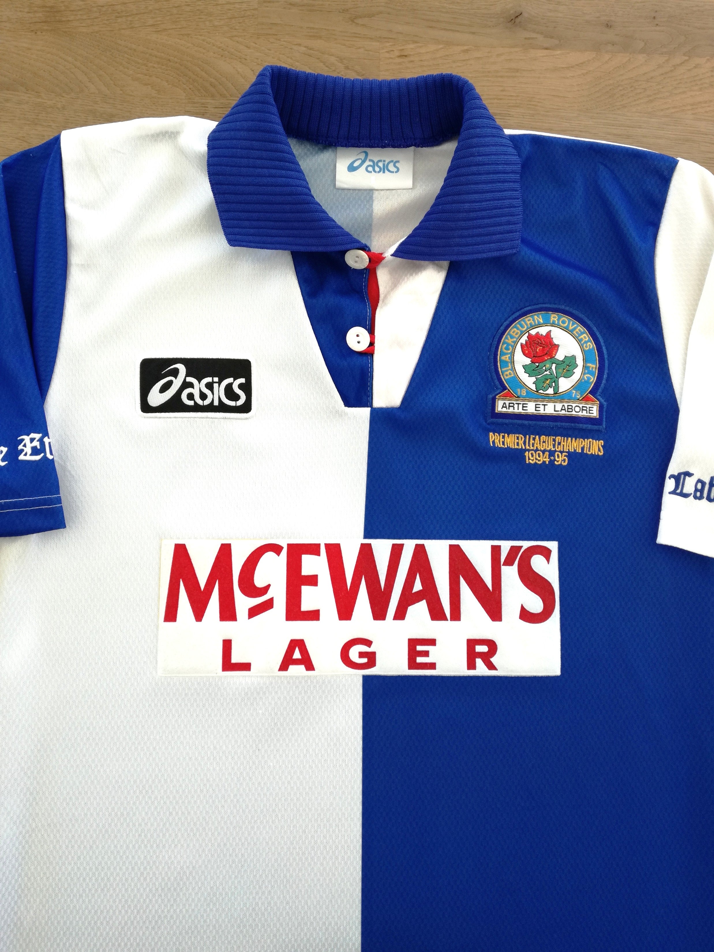 1994/95 Blackburn Rovers Home 'Champions' Football Shirt