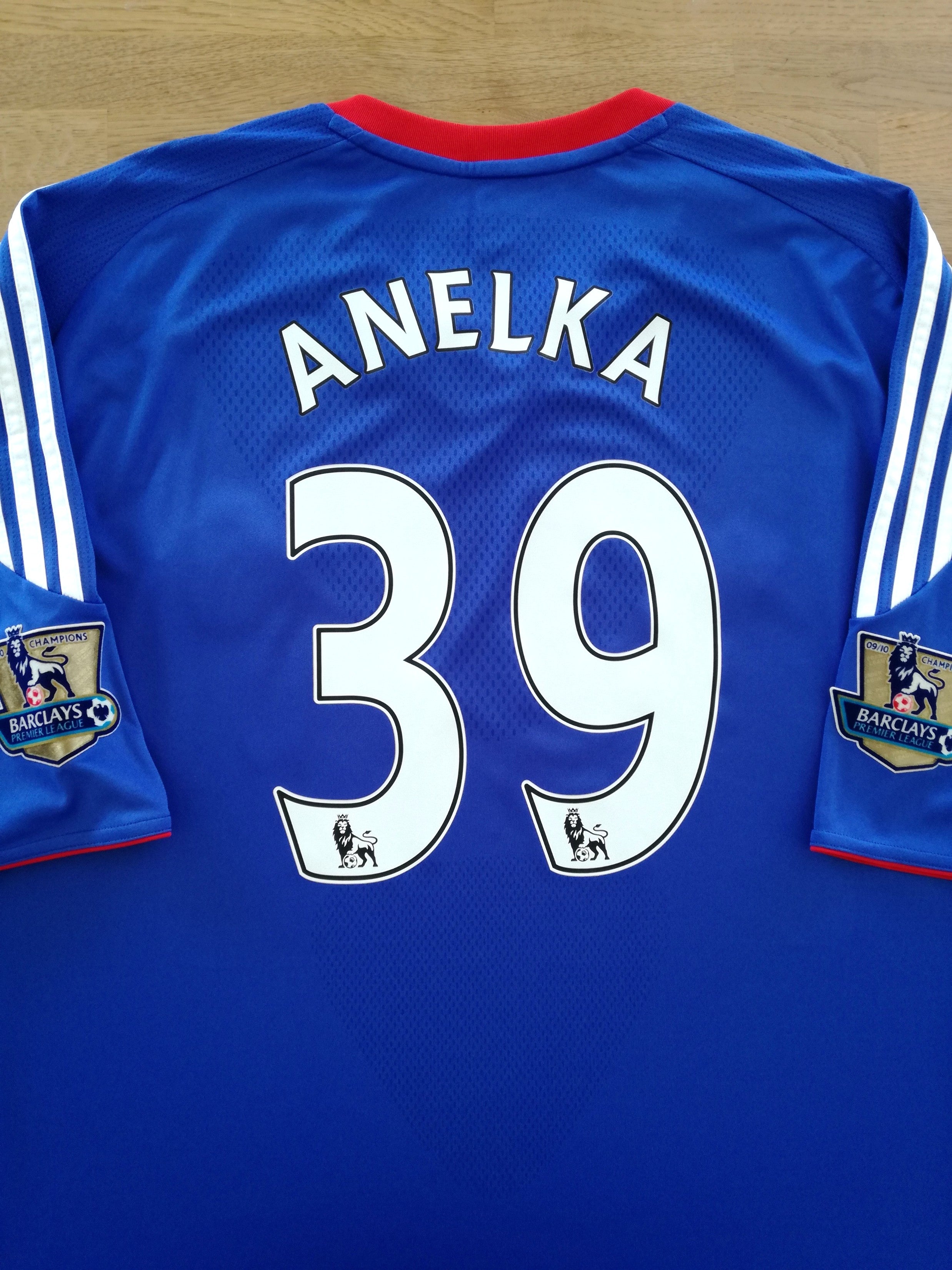 2010/11 Chelsea Home Premier League Football Shirt Anelka #39