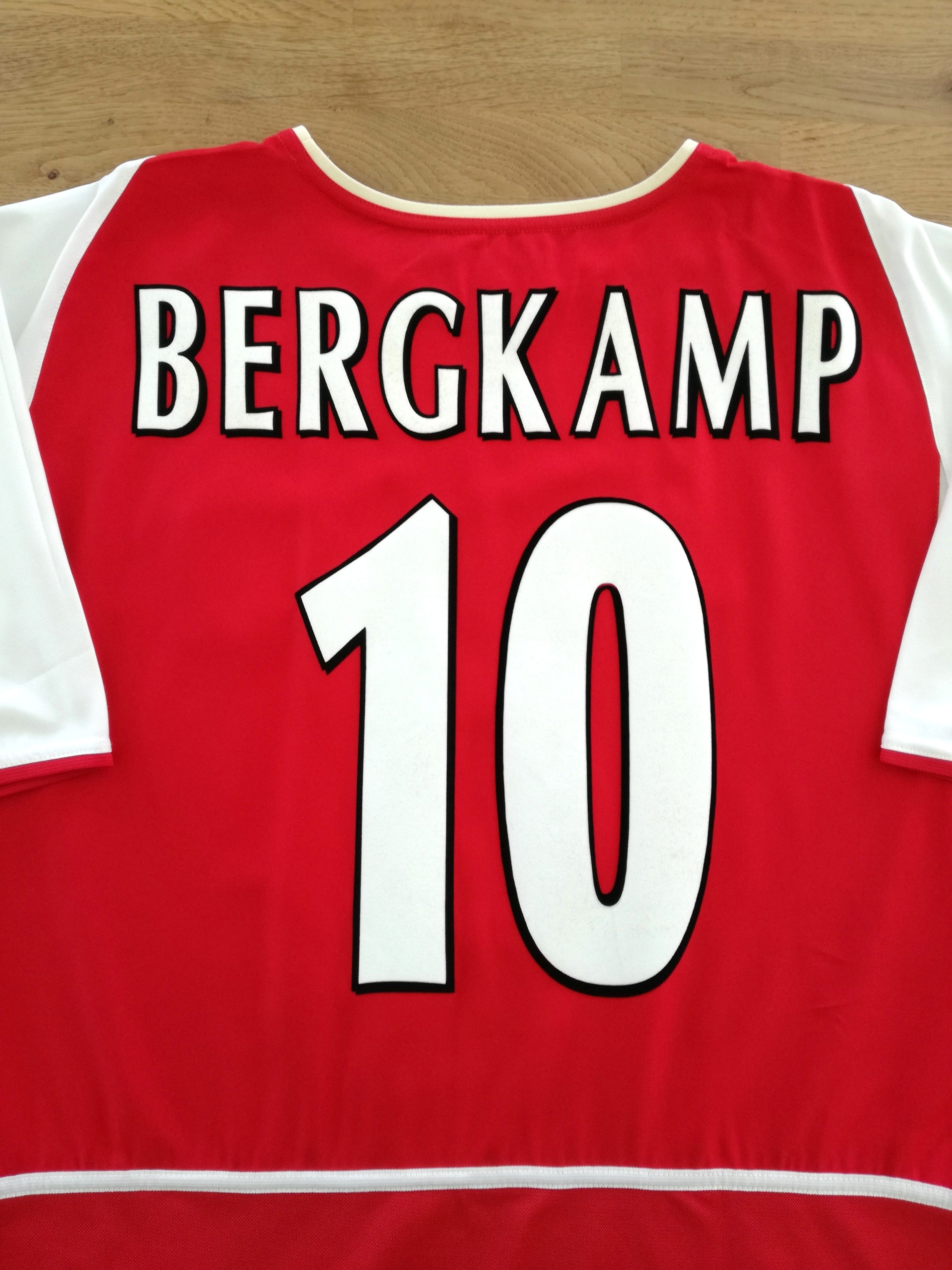 2002/03 Arsenal Home Football Shirt Bergkamp #10