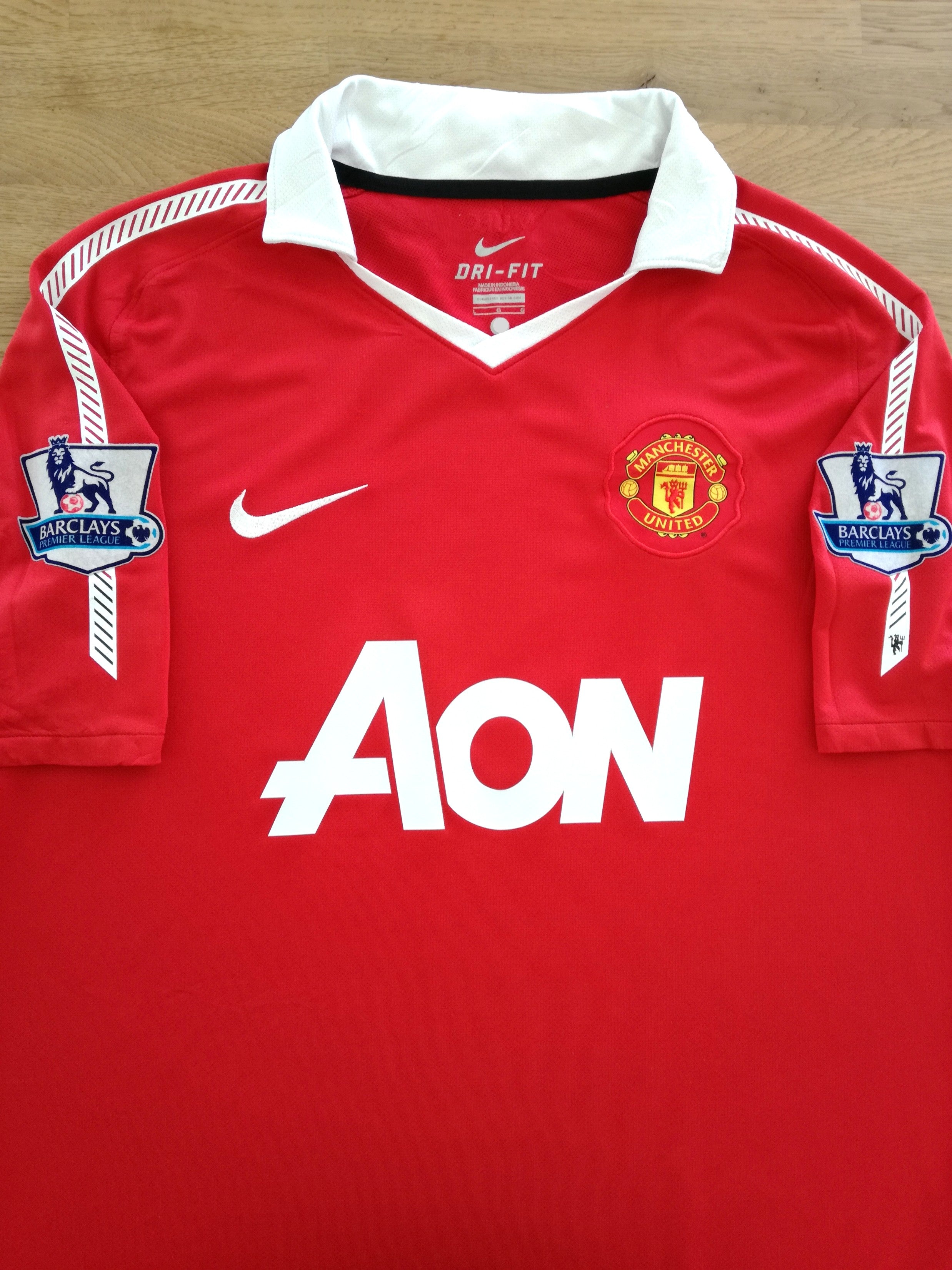 2010/11 Man Utd Home Premier League Football Shirt