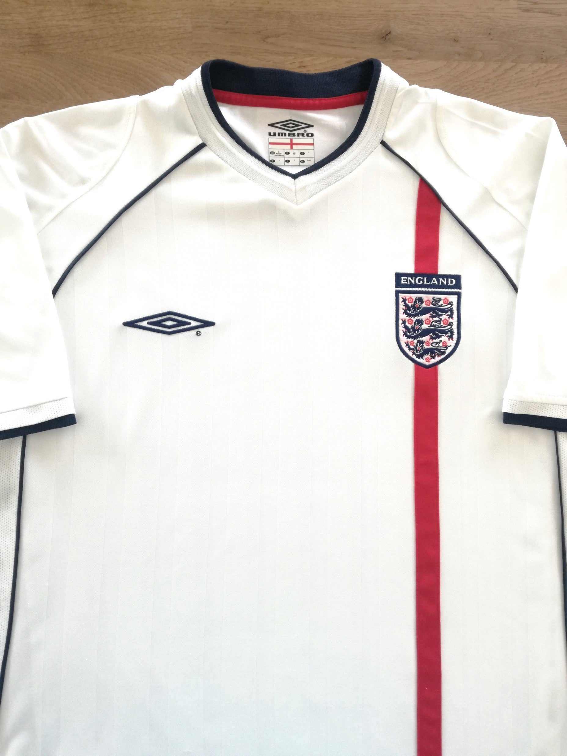 2001/02 England Home Football Shirt