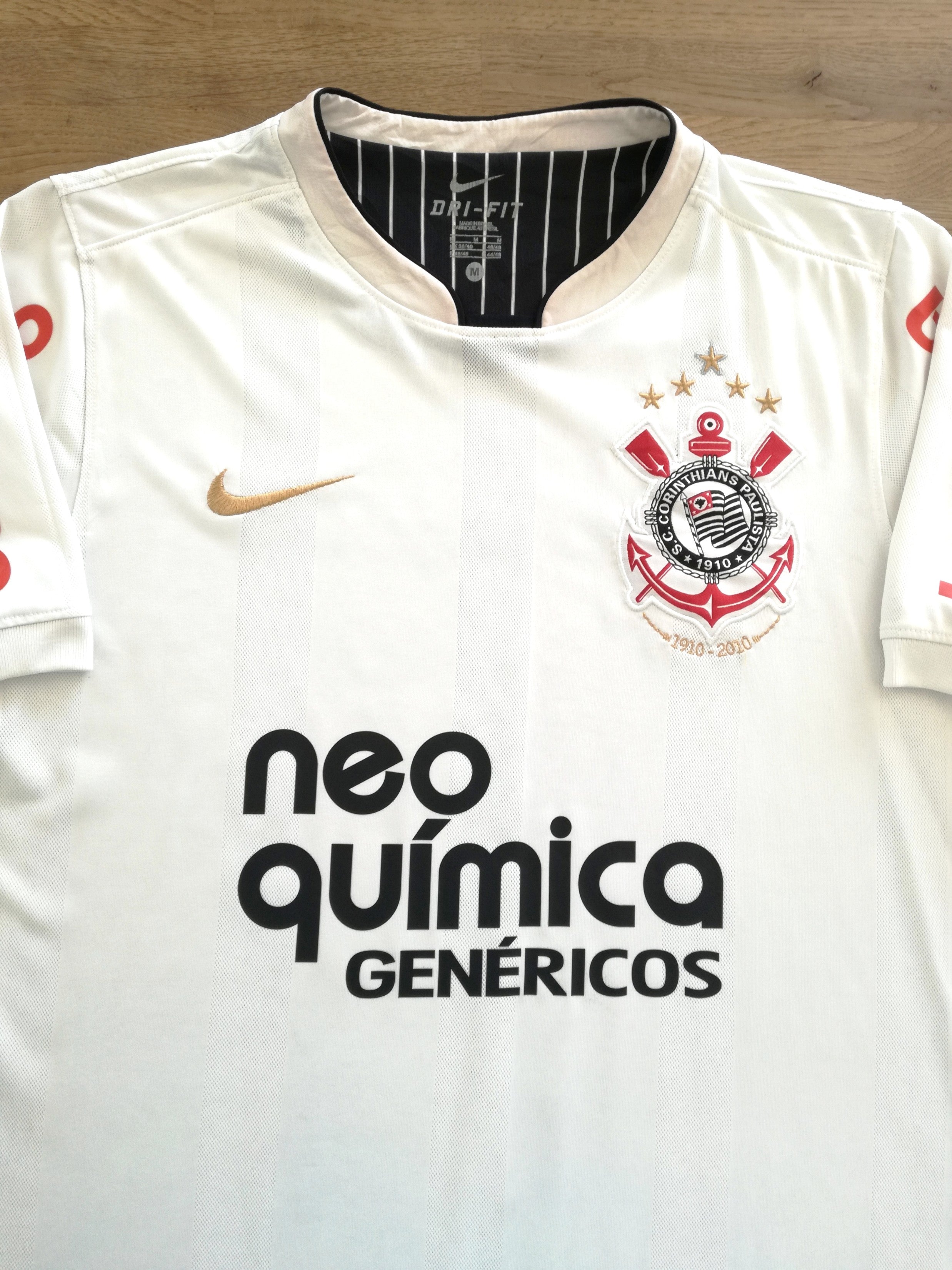 2010 Corinthians Home Centenary Football Shirt