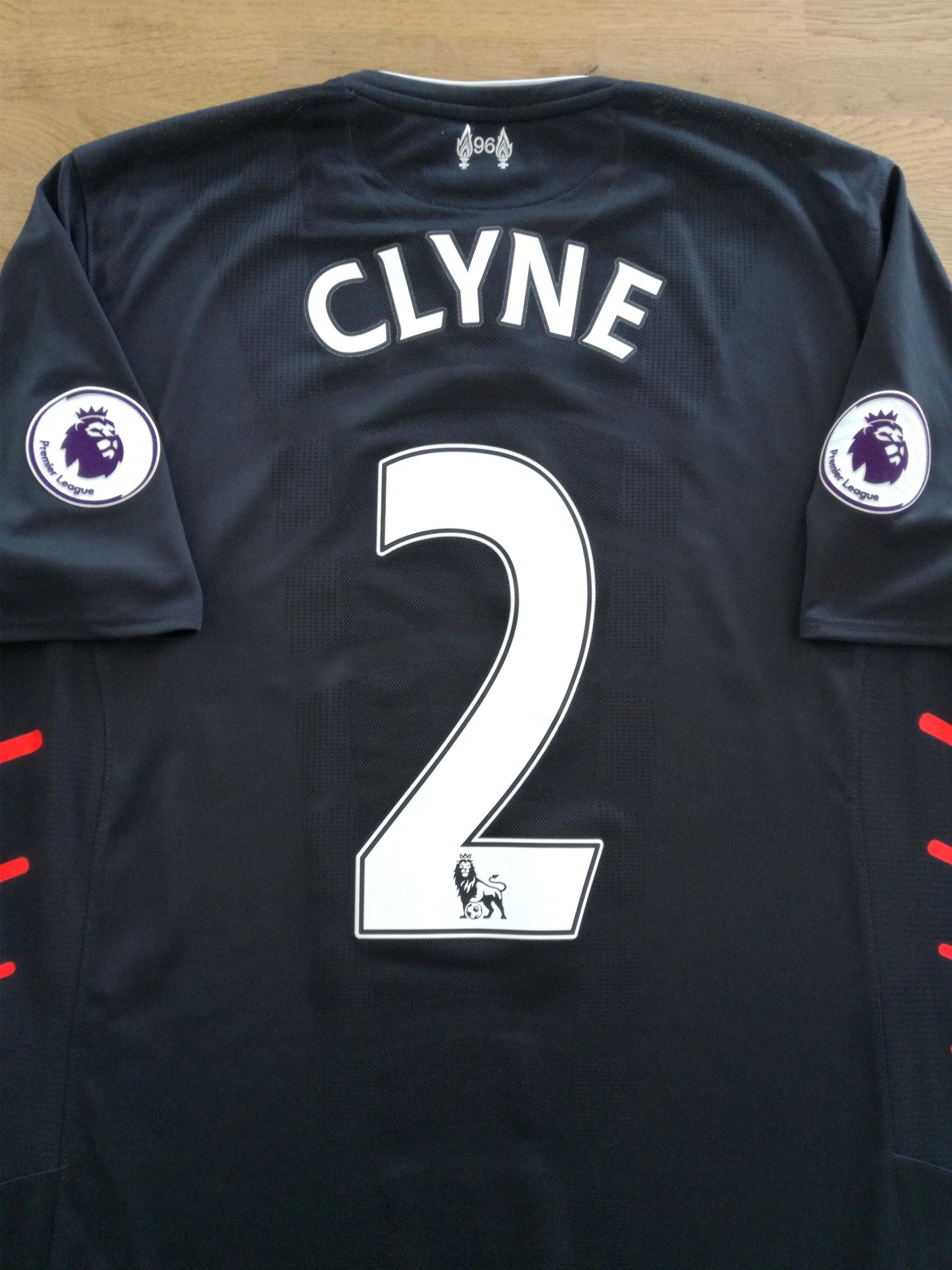 2016/17 Liverpool Away Premier League Football Shirt Clyne #2