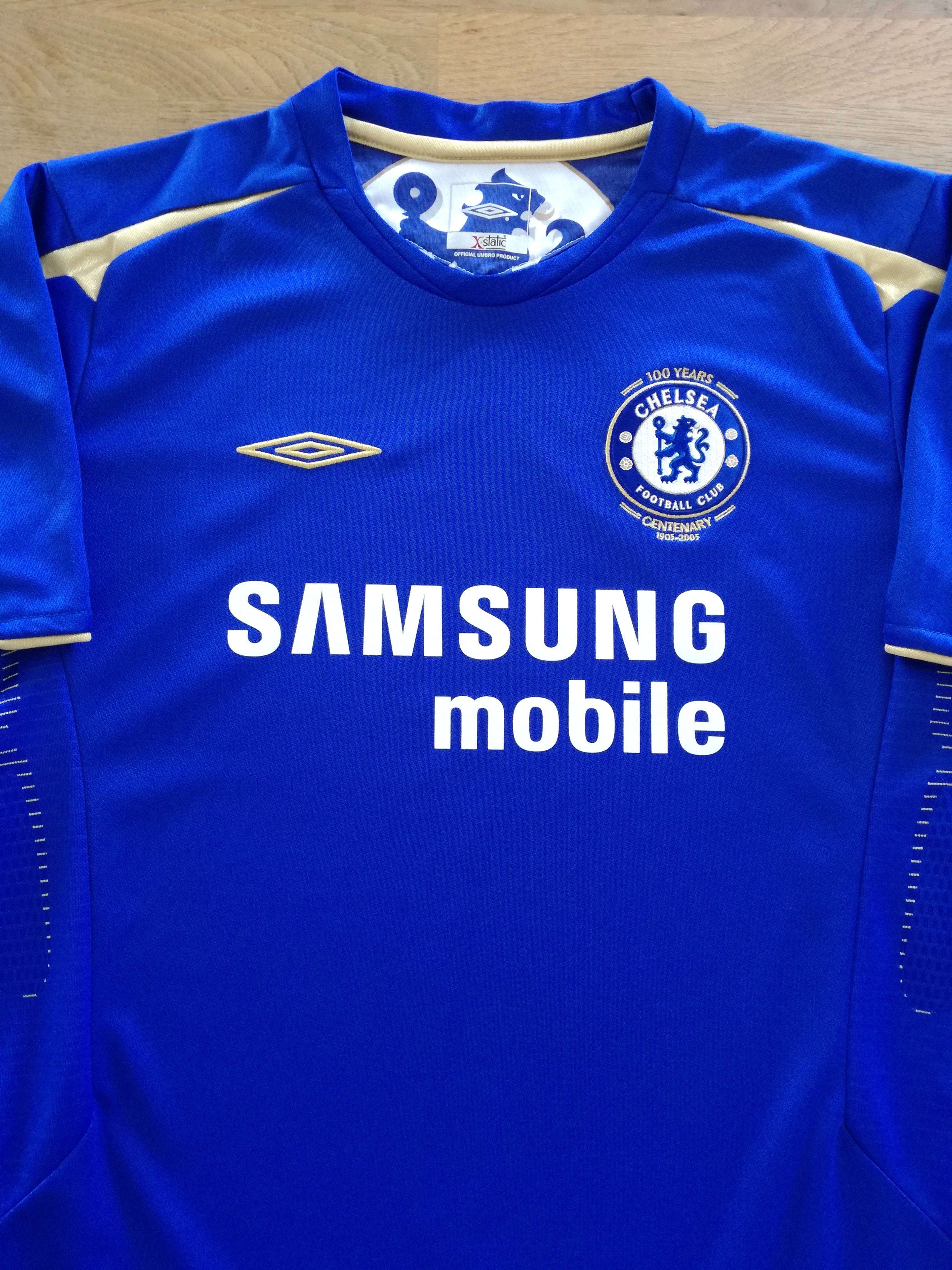 2005/06 Chelsea Home Centenary Football Shirt