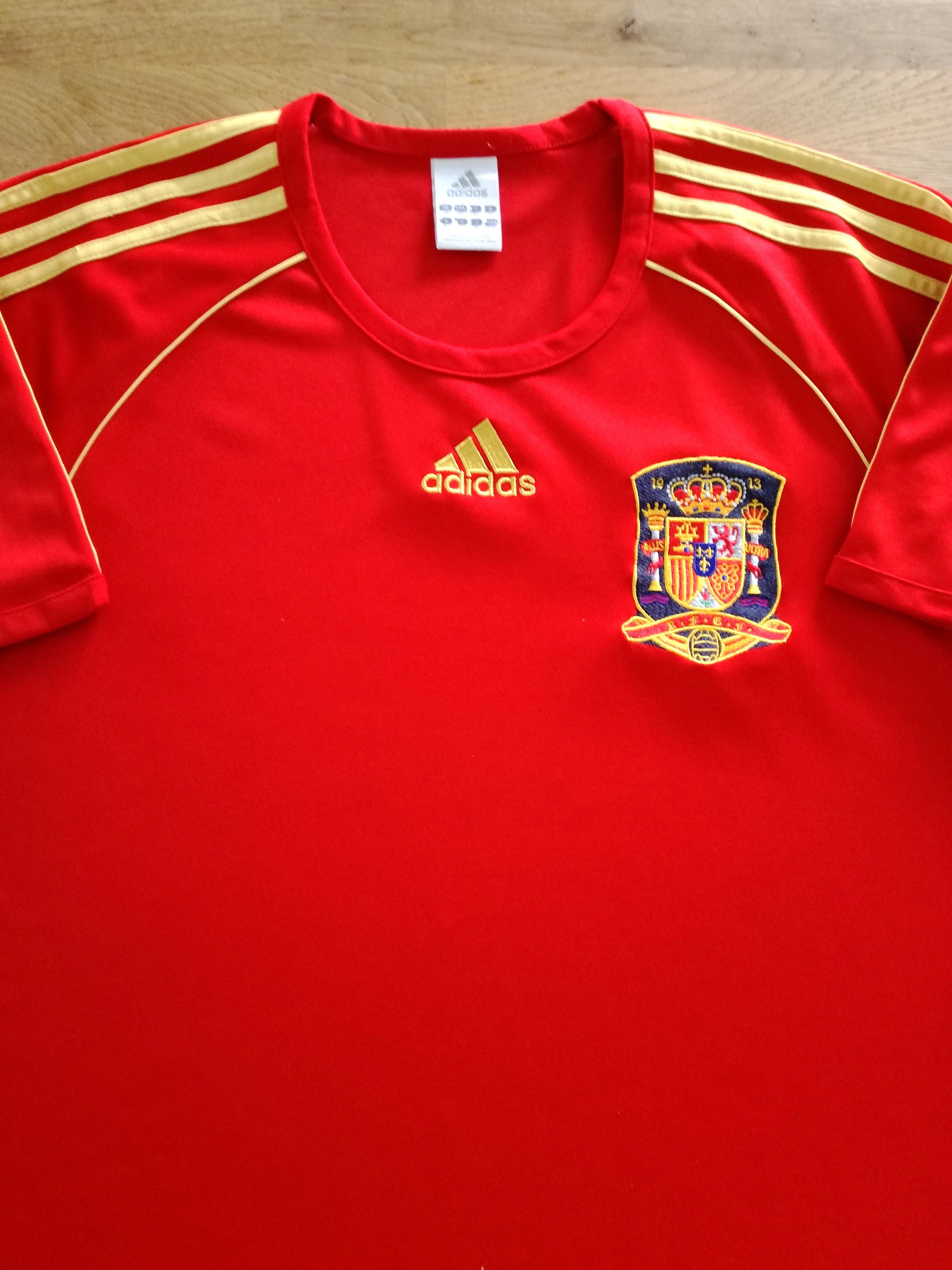 2007/08 Spain Home Basic Football Shirt