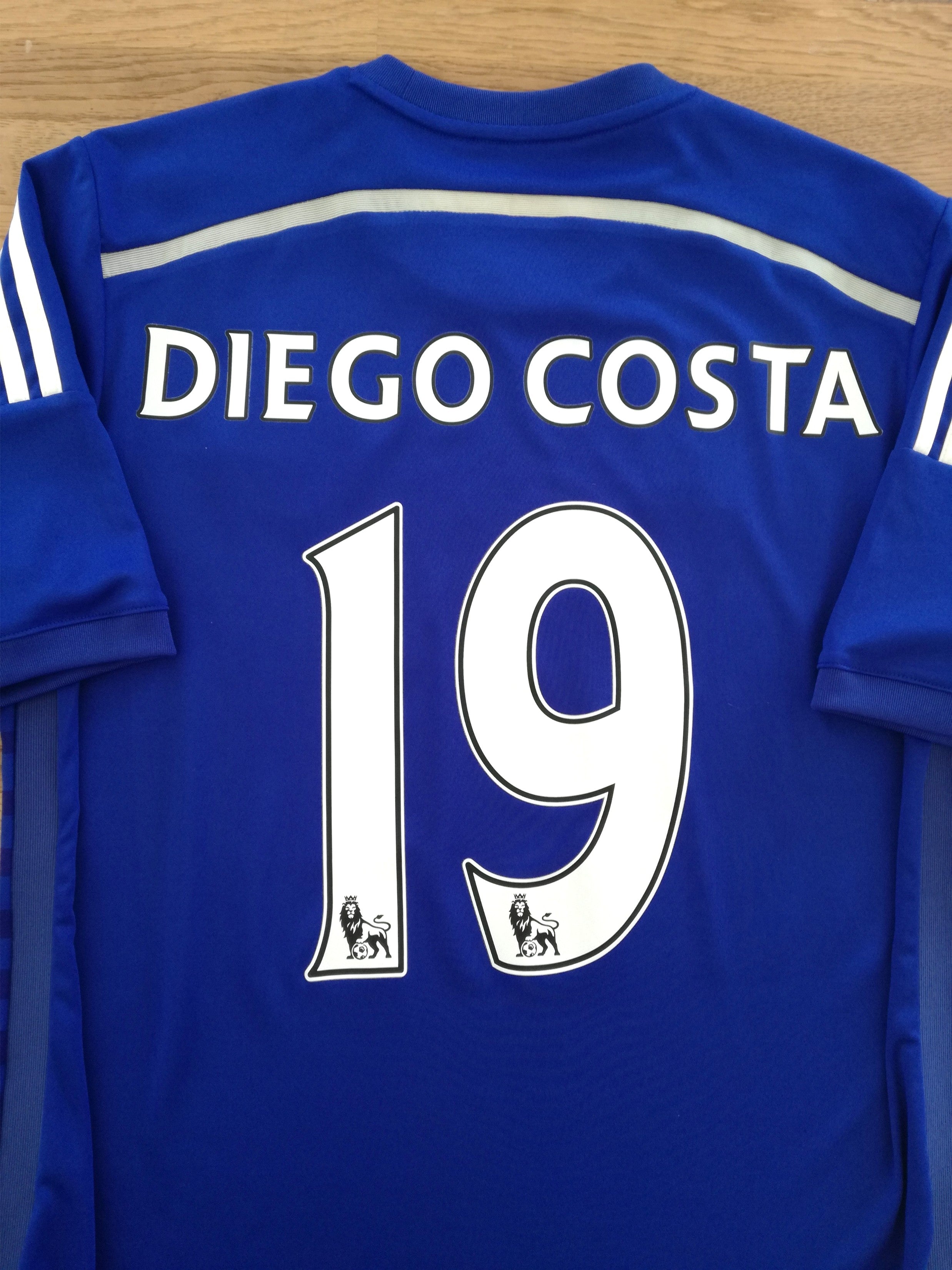 2014/15 Chelsea Home Premier League Football Shirt Diego Costa #19