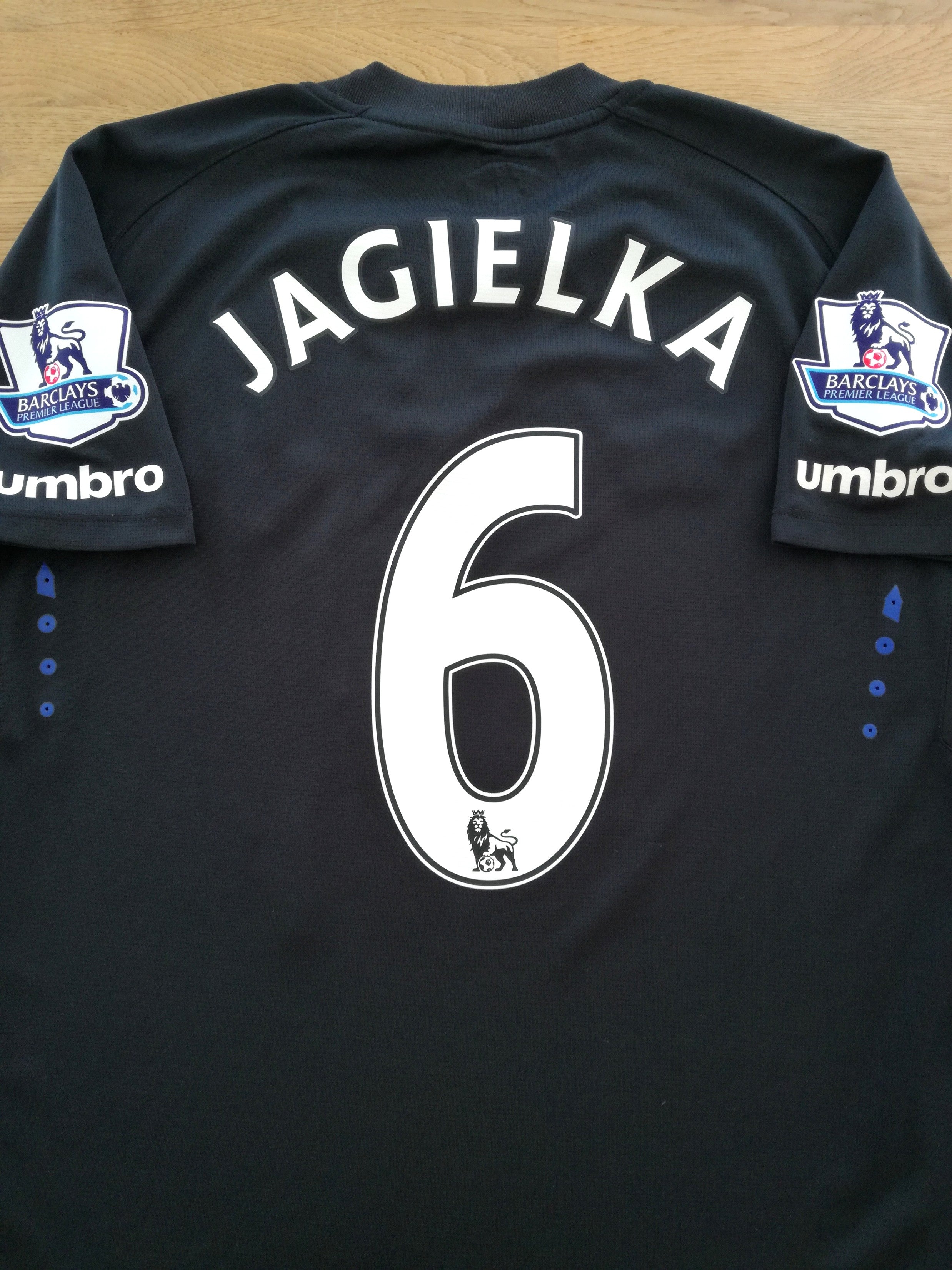 2014/15 Everton Away Premier League Football Shirt Jagielka #6