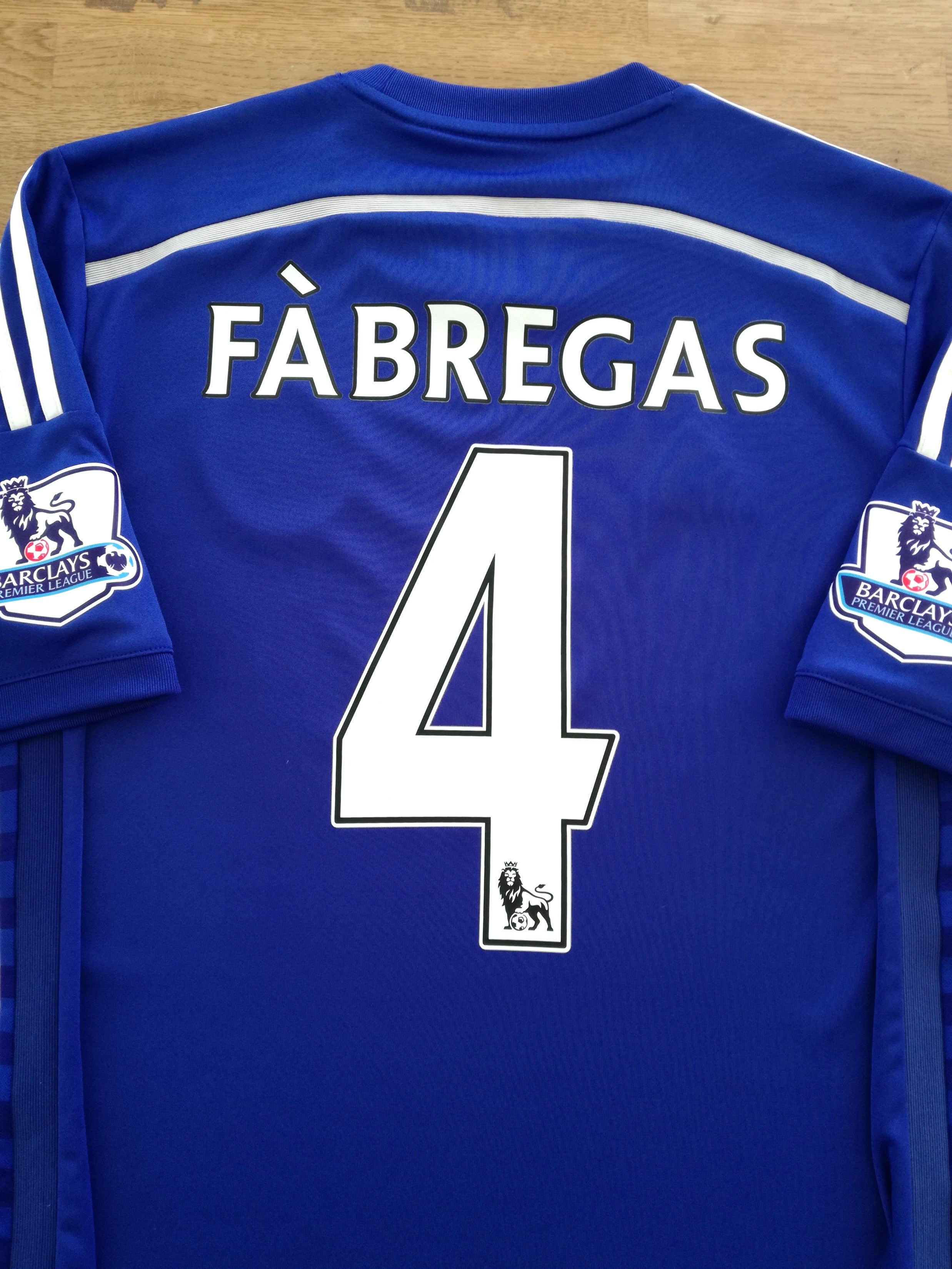 2014/15 Chelsea Home Premier League Football Shirt Fàbregas #4