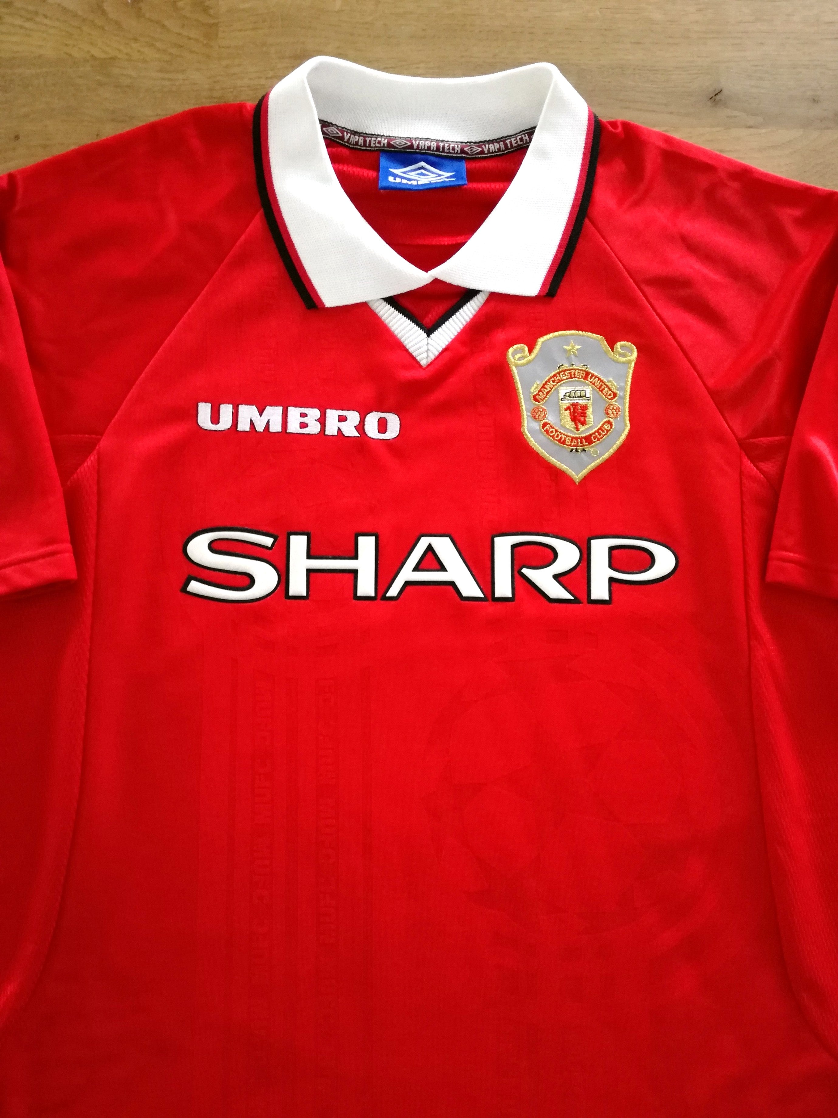 1997/98 Man Utd Home European Football Shirt