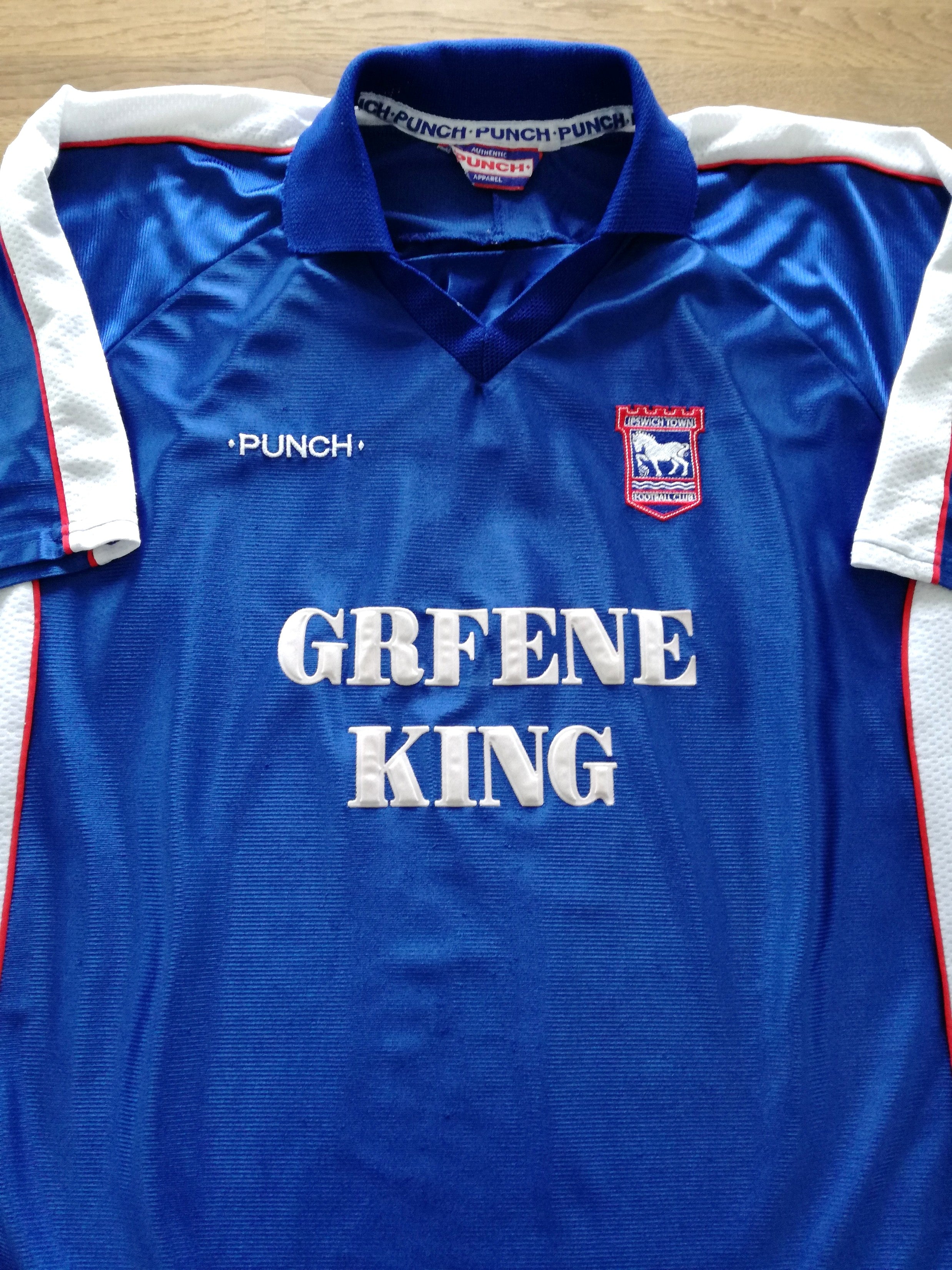1999/00 Ipswich Town Home Football Shirt (XL)