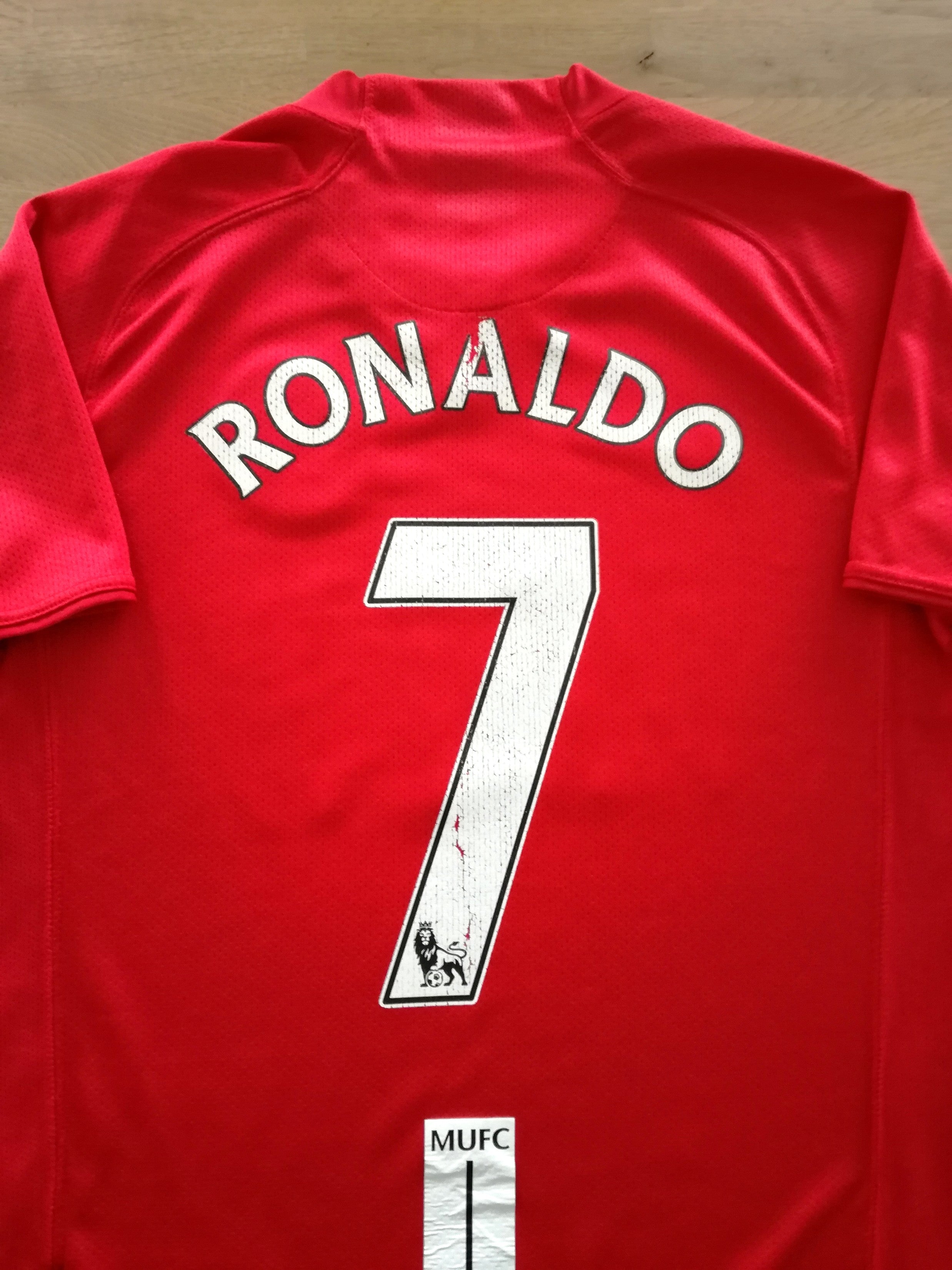 2007/08 Man Utd Home Premier League Football Shirt Ronaldo #7 (S)