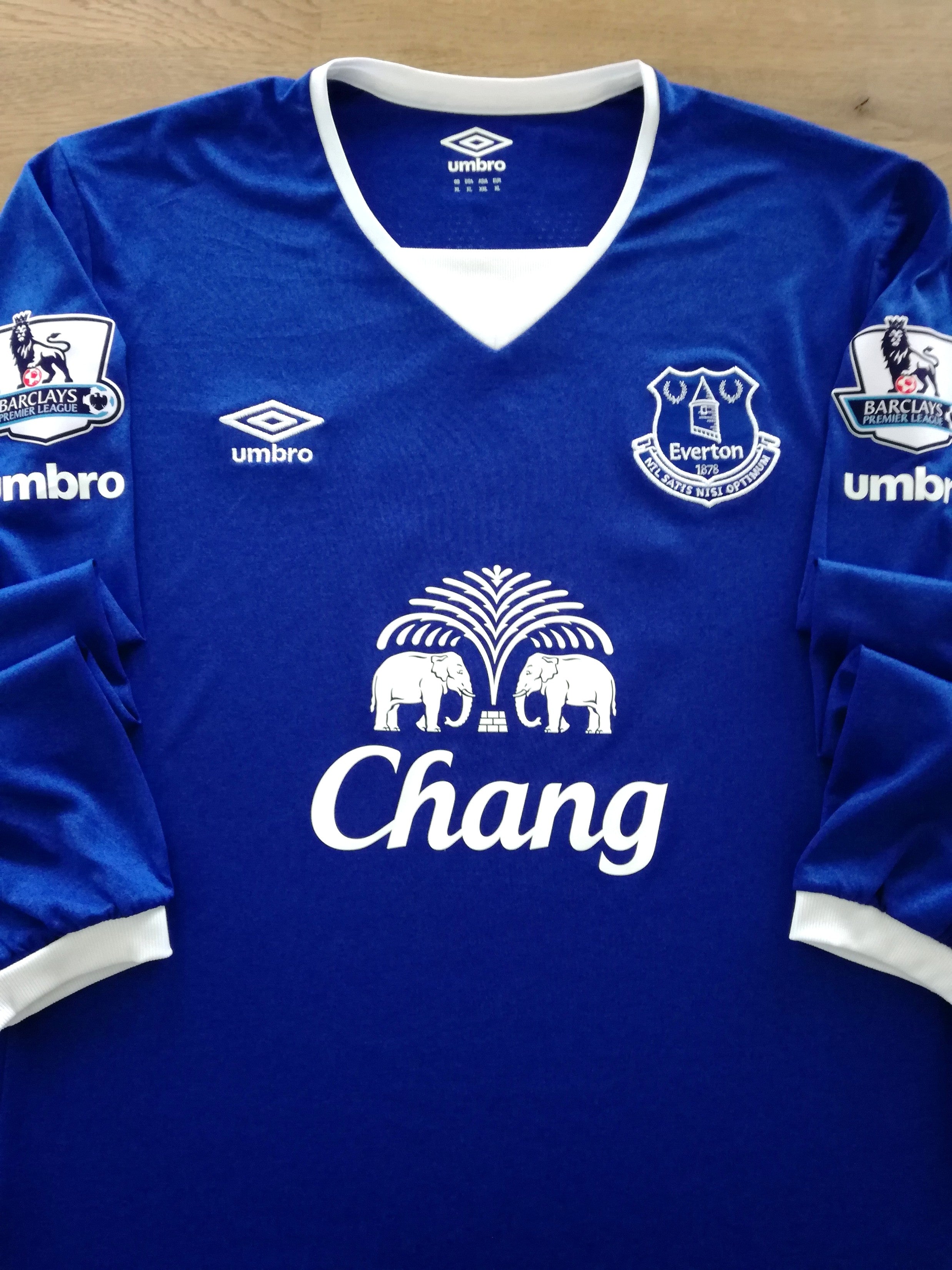 2015/16 Everton Home Football Shirt Old Umbro Toffees Soccer