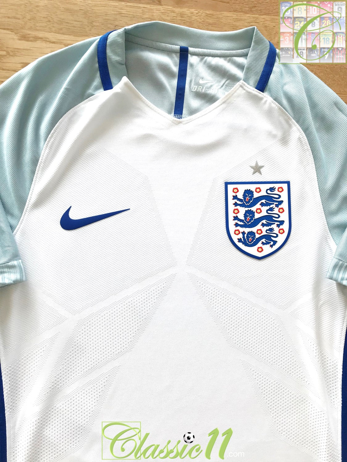 2016/17 England Home Player Issue Football Shirt (S)