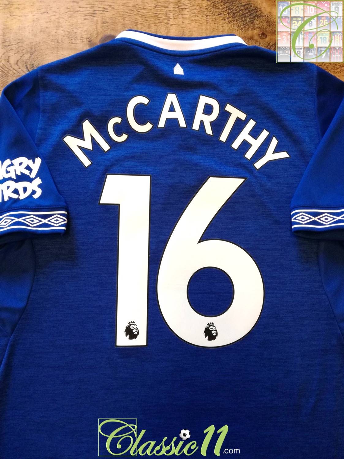 2018/19 Everton Home Premier League Football Shirt McCarthy #16 (W) (Size 18) *BNWT*