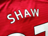 2018/19 Man Utd Home Premier League Football Shirt Shaw #23 (S)