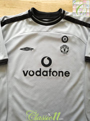 2001/02 Man Utd Goalkeeper Centenary Football Shirt. (B)