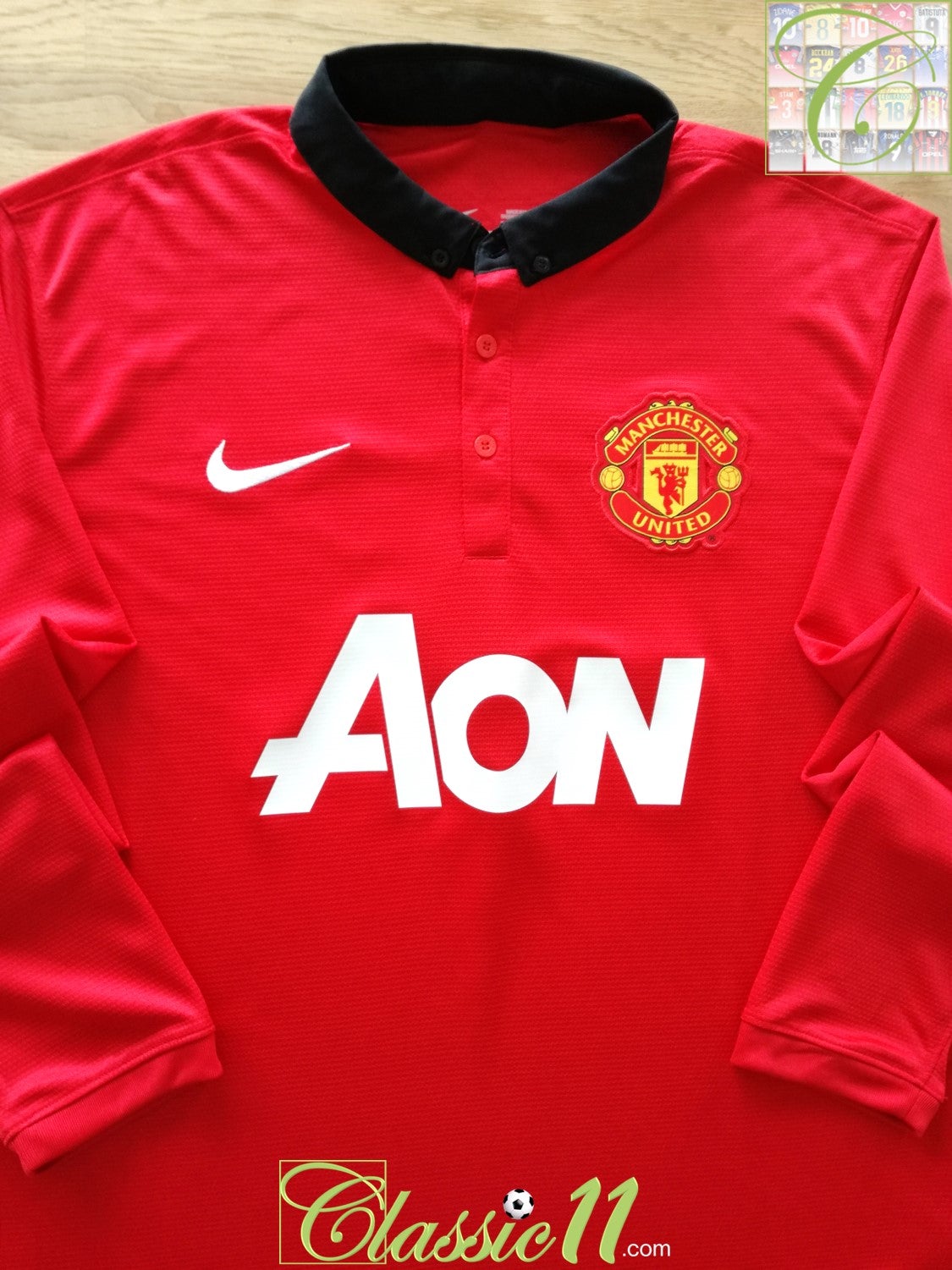 2013/14 Man Utd Home Long Sleeve Football Shirt