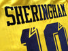 1992/93 Tottenham Away Premier League Football Shirt Sheringham #10 (L)