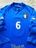 2000/01 Italy Home Football Shirt. #6 (XL)