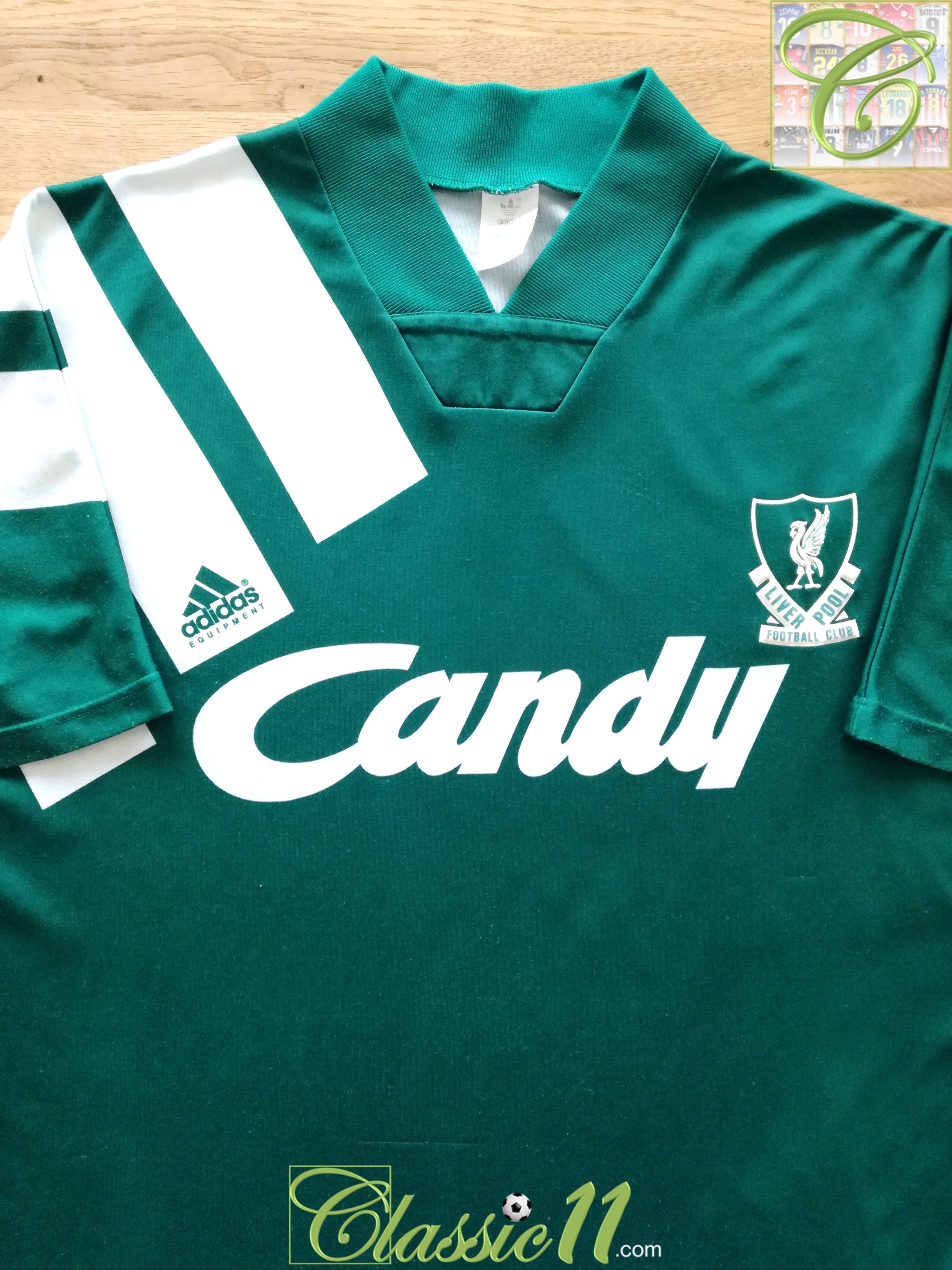 1991/92 Liverpool Away Football Shirt (Kids)